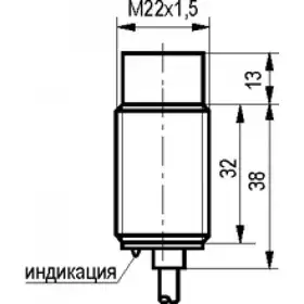 Индуктивный датчик ТЕКО ISN F5A-31N-10-L