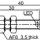 Индуктивный датчик LANBAO LR05AF08DNO-E1
