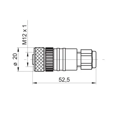 Разъем Baumer ES 18A PG7 4Pol