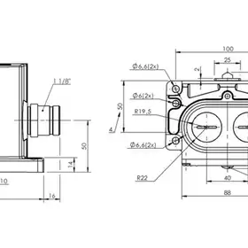 Блочный выключатель Balluff BNS 813-D04-D16-100-20-02-FD-S90R