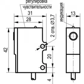 Оптический датчик ТЕКО OYR I35A-2-1,2-P