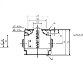Блочный выключатель Balluff BNS 813-B02-D12-61-A-22-02-FC