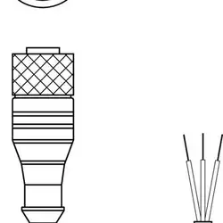 Разъем с кабелем Leuze Electronic KD U-M12-3A-V1-030