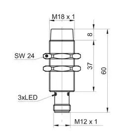 Индуктивный датчик Baumer IFRM 18P13T1/S14L