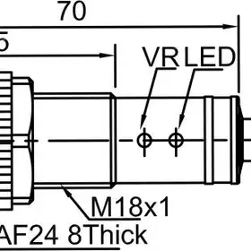 Емкостной датчик LANBAO CR18SCF05DPR