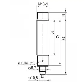 Индуктивный датчик ТЕКО ISN EF42A-31P-8-LZ