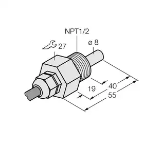 Датчик потока TURCK FCS-N1/2T-NA