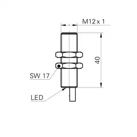 Индуктивный датчик Baumer IFRM 12N17X2/L