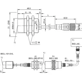 RFID Антенна Balluff BIS L-380-10/BU-PU1-00,5
