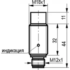 Индуктивный датчик ТЕКО ISN FC4A-31P-12-LS4