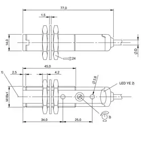 Оптический датчик Balluff BOS 18KF-PA-1LQP-C-02
