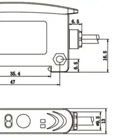 Усилитель для оптоволоконных датчиков LANBAO FD1-NPR