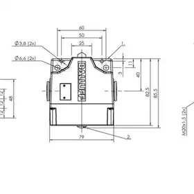 Блочный выключатель Balluff BNS 813-B03-D12-61-A-10-02-FD