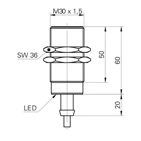 Индуктивный датчик Baumer IFRM 30P3601/L