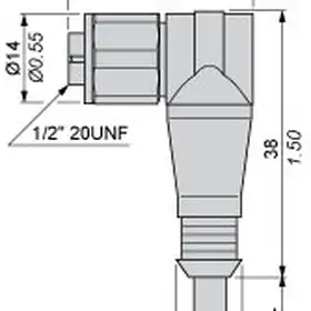 Разъем с кабелем Telemecanique XZCPA1965L10