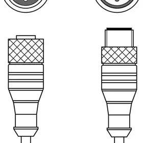 Соединительный кабель Leuze Electronic KDS S-M12-5A-M12-5A-P1-015-3DP