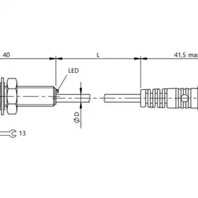 Индуктивный датчик Balluff BES M08EF-NSC20B-BP00,3-GS49