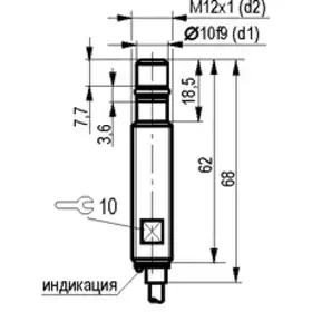 Индуктивный датчик ТЕКО ISB W2A8-31N-1,5-LZ-2