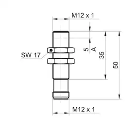 Индуктивный датчик расстояния Baumer IR12.D04S-F50.UA1Z.7BO