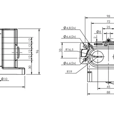 Блочный выключатель Balluff BNS 819-D05-R12-62-10-FD
