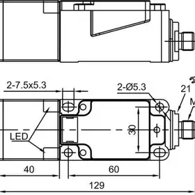 Индуктивный датчик LANBAO LE40XZSN40ATOY-E2