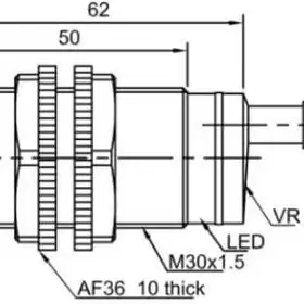 Оптический датчик LANBAO PR30S-BC100DNO