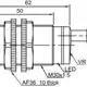 Оптический датчик LANBAO PR30S-BC100DNO