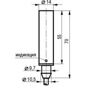 Индуктивный датчик ТЕКО ISB CF3A-43P-3,5-LZ