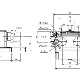 Блочный выключатель Balluff BNS 819-D02-R12-62-10-FD-S90R