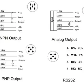 Ультразвуковой датчик LANBAO UR30-CC50DPHS-E5