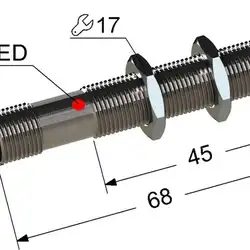 Индуктивный датчик Мега-К PS2-12M68-4B11-C4