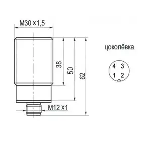 Индуктивный датчик ТЕКО ISB AC8B-31P-10-ZS4-G