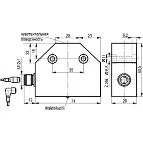 Индуктивный датчик ТЕКО ISB IC6A-32P-10-LZS4