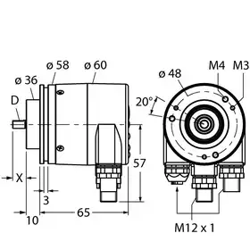 Энкодер TURCK RS-25S6C-9A16B-R3M12