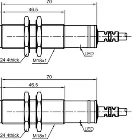 Оптический датчик LANBAO PR18G-TM10ATO