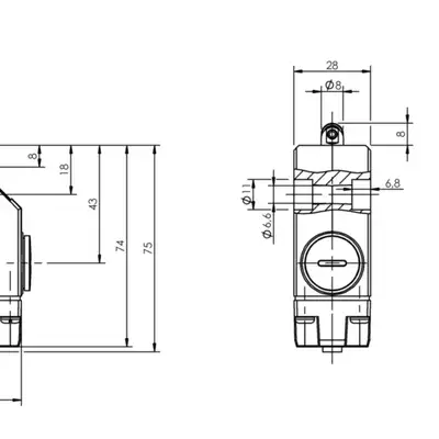 Одиночный выключатель Balluff BNS 813-FL-60-187-FC