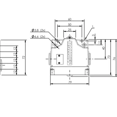 Блочный выключатель Balluff BNS 819-B05-R12-61-12-10-FD