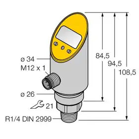 Датчик давления TURCK PS003V-310-LI2UPN8X-H1141