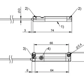 Датчик линейных перемещений Balluff BMP 01-EL1PP21A-0064-00-P00,5-S75