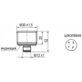 Индуктивный датчик ТЕКО ISB BC71B-31N-10-LS4