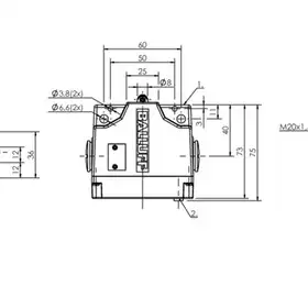 Блочный выключатель Balluff BNS 813-B02-L12-61-A-22-02-FC
