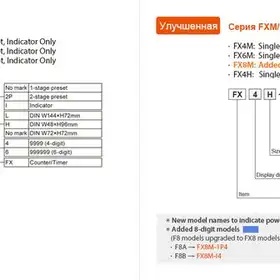Счетчик-таймер Autonics FX4M-1P4