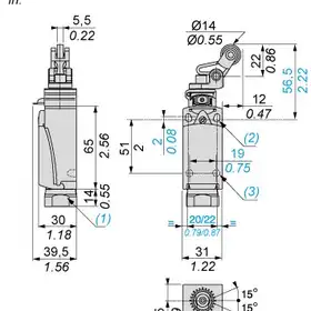 Kонцевой выключатель Telemecanique XCPR2127G13