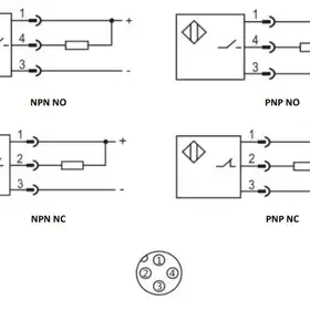 Индуктивный датчик LANBAO LR18XBN08DPOW1-E2