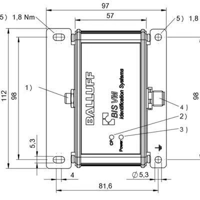 RFID головка чтения/записи Balluff BIS VM-920