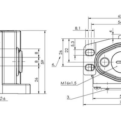 Блочный выключатель Balluff BNS 819-B03-D08-46-13-FC