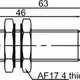 Индуктивный датчик LANBAO LR12XBF04DPRY-E2