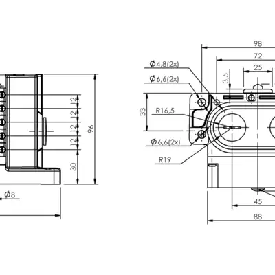 Блочный выключатель Balluff BNS 819-D05-E12-62-10-FD