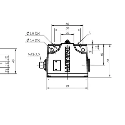 Блочный выключатель Balluff BNS 819-B03-R12-61-12-10-S80R