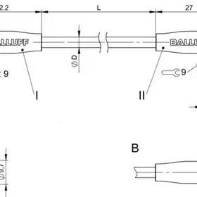 Соединительный кабель Balluff BCC M313-M323-30-300-PX43T2-010